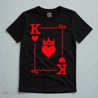 King Queen of Hearts Matching Couple King of Hearts T-Shirt thumb 5