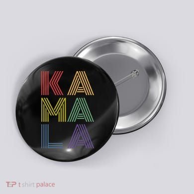 Kamala Retro 70s Vintage Button
