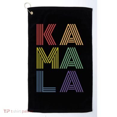 Kamala Retro 70s Vintage Meaningful Gift Golf Towel