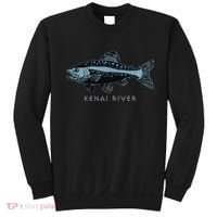 Kenai River Alaska King Salmon Fish Art Fishing Trip Sweatshirt thumb 0