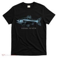 Kenai River Alaska King Salmon Fish Art Fishing Trip T-Shirt thumb 0