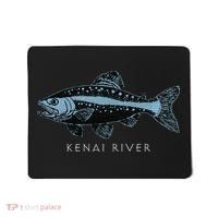 Kenai River Alaska King Salmon Fish Art Fishing Trip Mousepad thumb 0