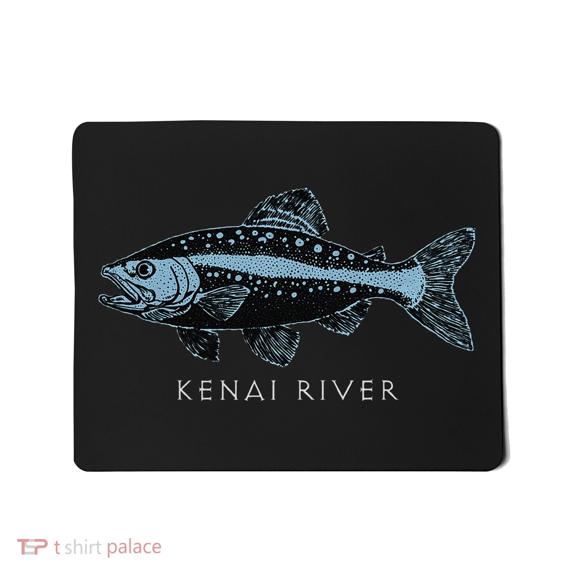 Kenai River Alaska King Salmon Fish Art Fishing Trip Mousepad