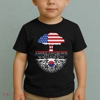 Korean Roots American Grown Tree Flag Us Korea Asian Toddler T-Shirt thumb 2