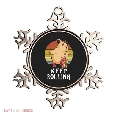 Keep Rolling A Hamster Roller Skating Ornament