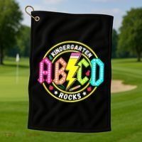 Kindergarten Rocks Back To School Golf Towel thumb 1
