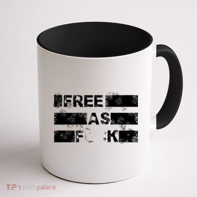 Kyle Rittenhouse Free As Fuck Coffee Mug back