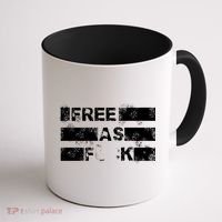 Kyle Rittenhouse Free As Fuck Coffee Mug thumb 1