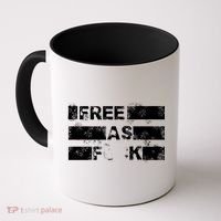 Kyle Rittenhouse Free As Fuck Coffee Mug thumb 0