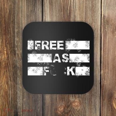 Kyle Rittenhouse Free As Fuck Coaster