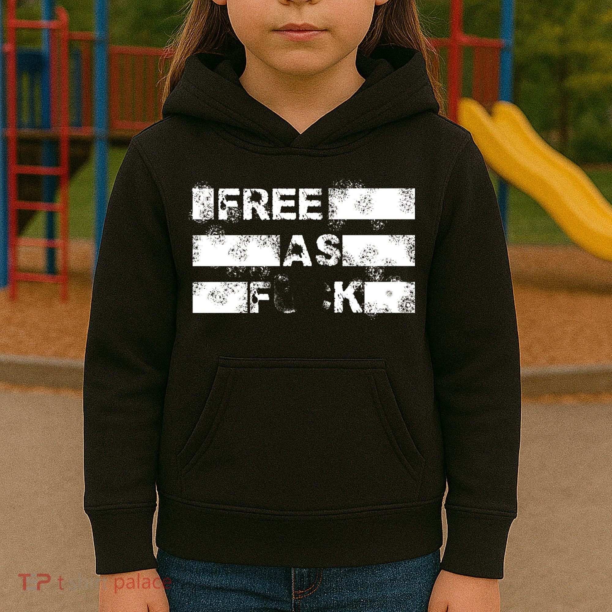 Kyle Rittenhouse Free As Fuck Kids Hoodie