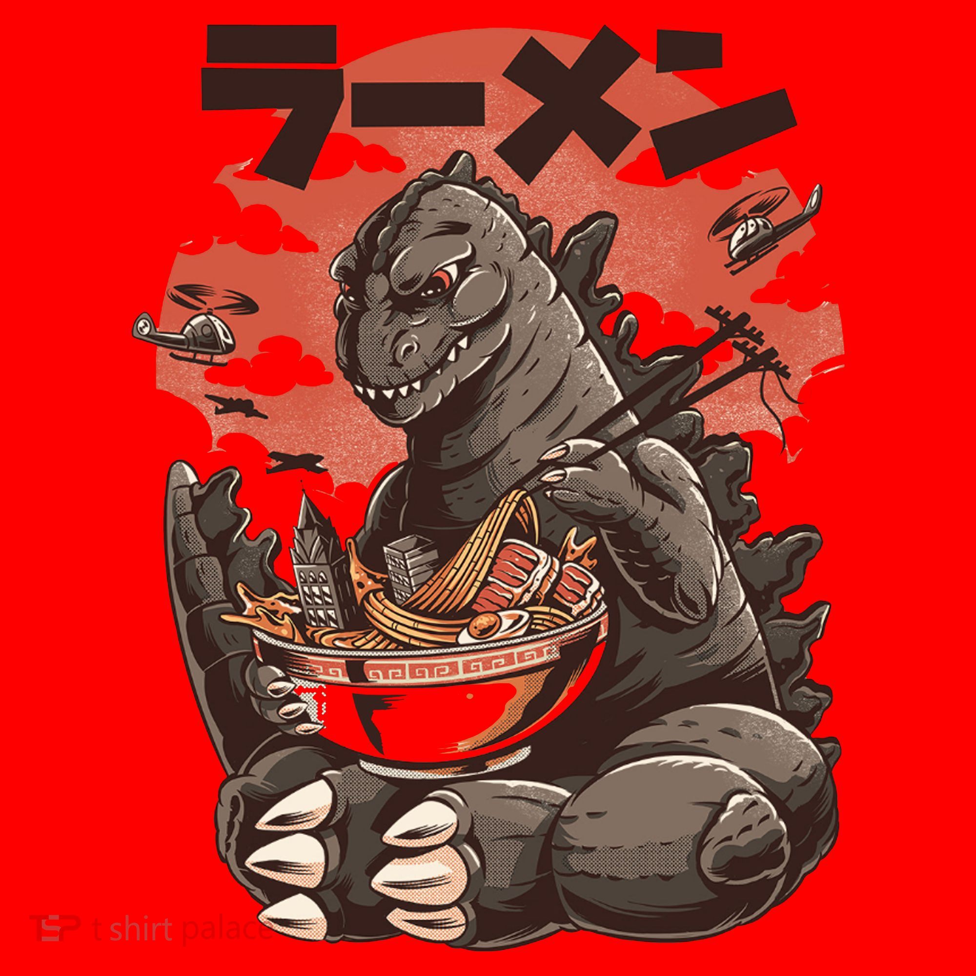 Kaiju's Ramen Sea Monster Santa Hat