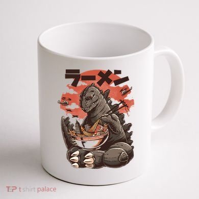 Kaiju's Ramen Sea Monster Coffee Mug back