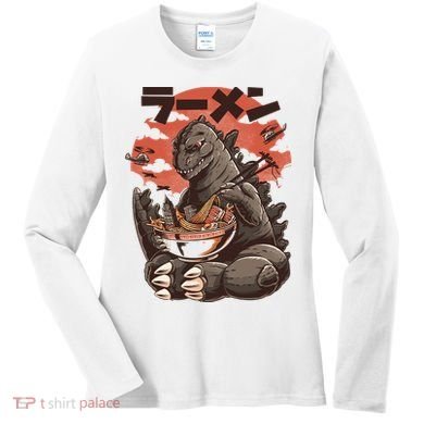 Kaiju's Ramen Sea Monster Women's Long Sleeve Shirt