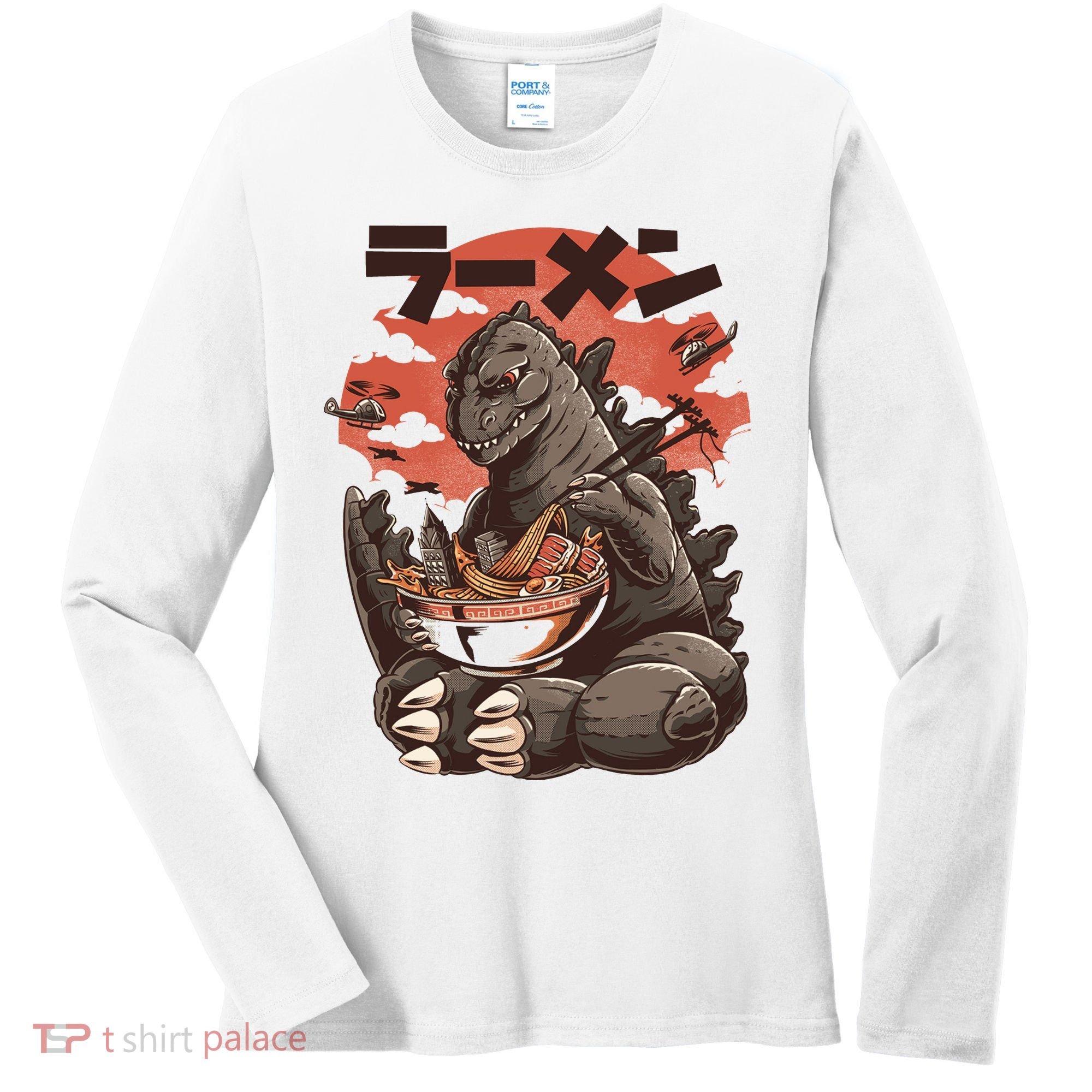 Kaiju's Ramen Sea Monster Women's Long Sleeve Shirt