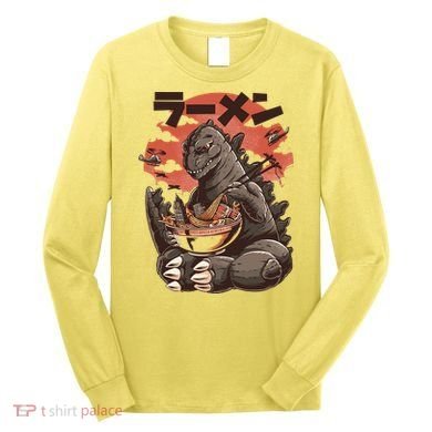Kaiju's Ramen Sea Monster Long Sleeve Shirt