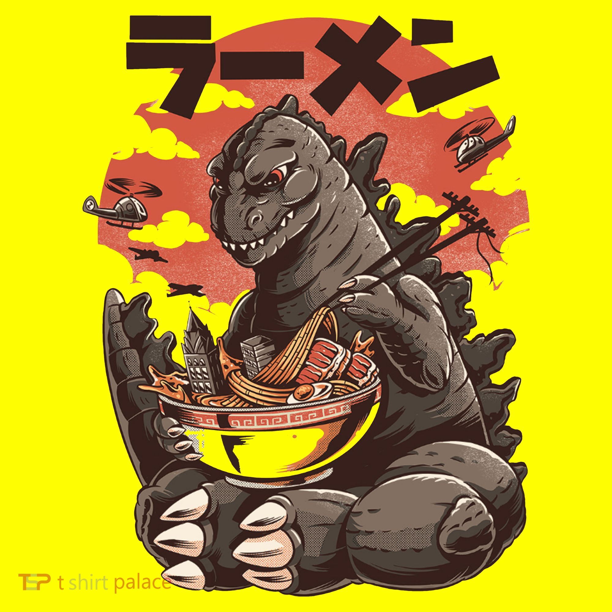 Kaiju's Ramen Sea Monster Kids T-Shirt