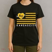 Kc Red Heart & Arrow 2 Letter Kc Kansas City Kc Love Kc Red T-Shirt thumb 4
