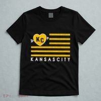 Kc Red Heart & Arrow 2 Letter Kc Kansas City Kc Love Kc Red T-Shirt thumb 5
