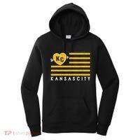 Kc Red Heart & Arrow 2 Letter Kc Kansas City Kc Love Kc Red Women's Hoodie thumb 0
