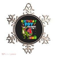 Kids Rawr Im 4 4th Birthday Boy T Rex Dinosaur 4 Years Old Gift Ornament thumb 0