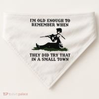 Kyle Rittenhouse Im Old Enough To Remember When They Did Try That In A Town USA-Made Doggie Bandana thumb 0