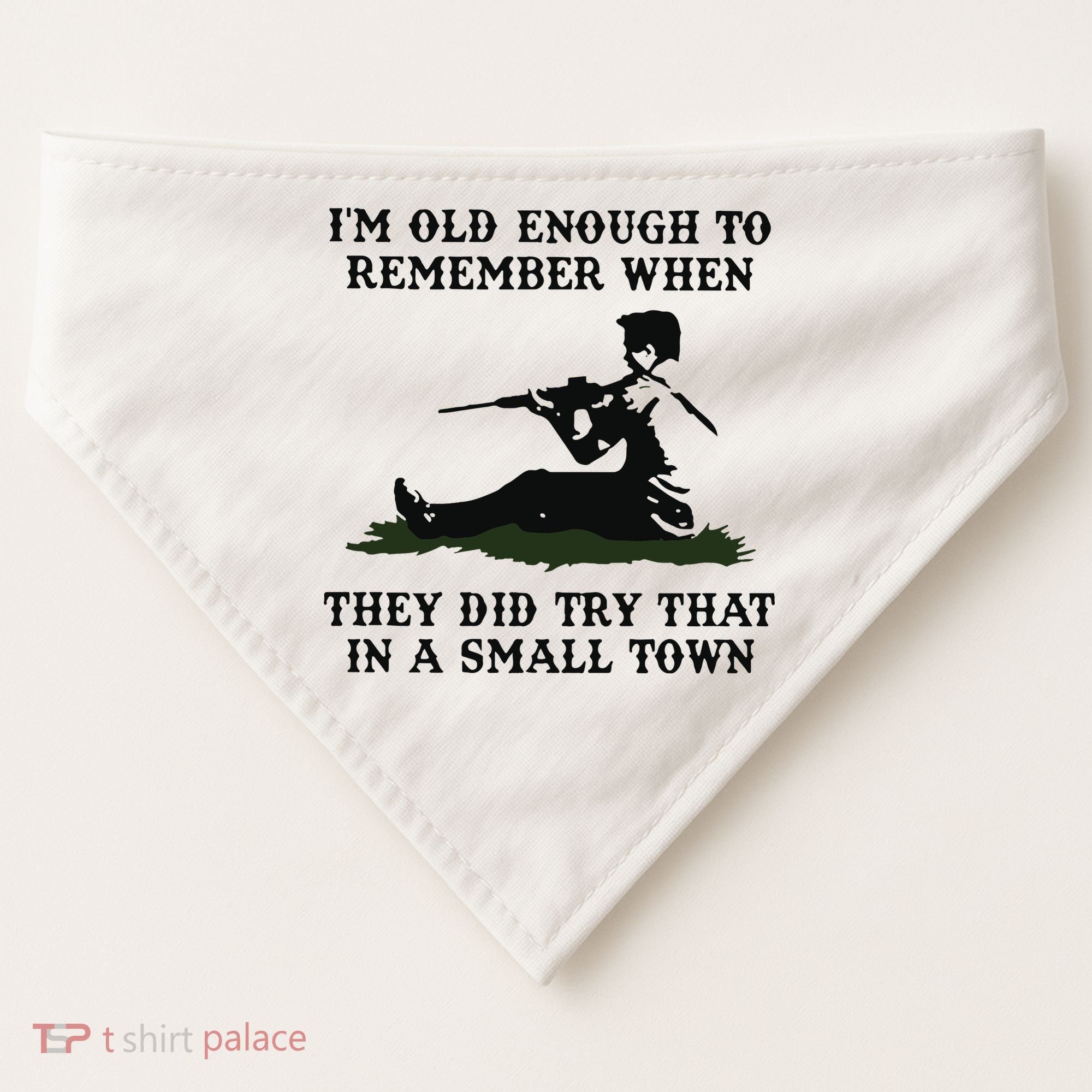 Kyle Rittenhouse Im Old Enough To Remember When They Did Try That In A Town USA-Made Doggie Bandana