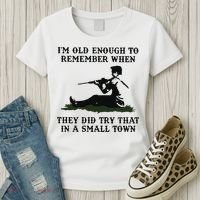 Kyle Rittenhouse Im Old Enough To Remember When They Did Try That In A Town Women's T-Shirt thumb 3