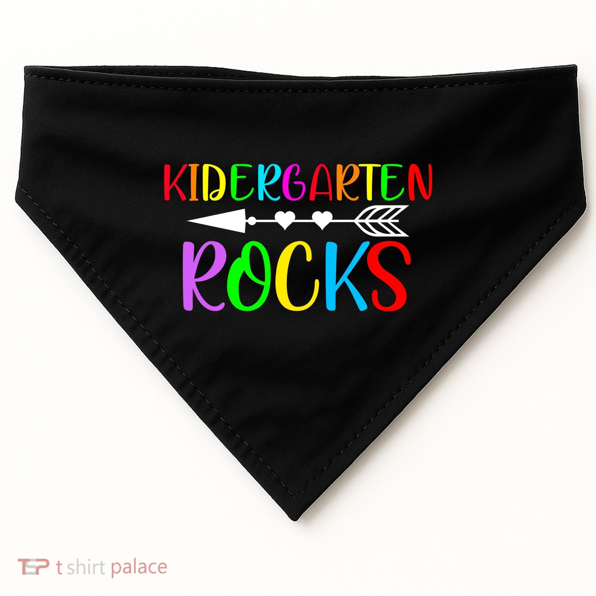 Kindergarten Rocks USA-Made Doggie Bandana