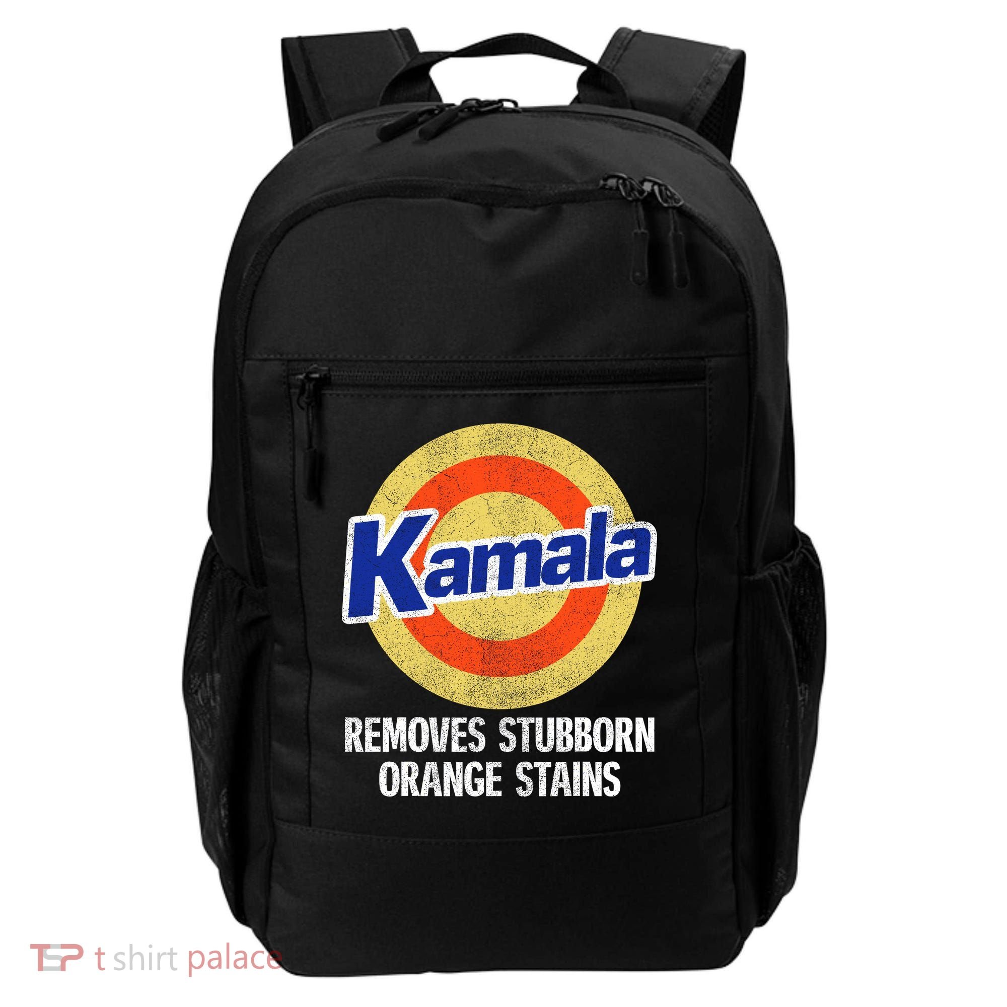Kamala Removes Nasty Orange Stains Backpack