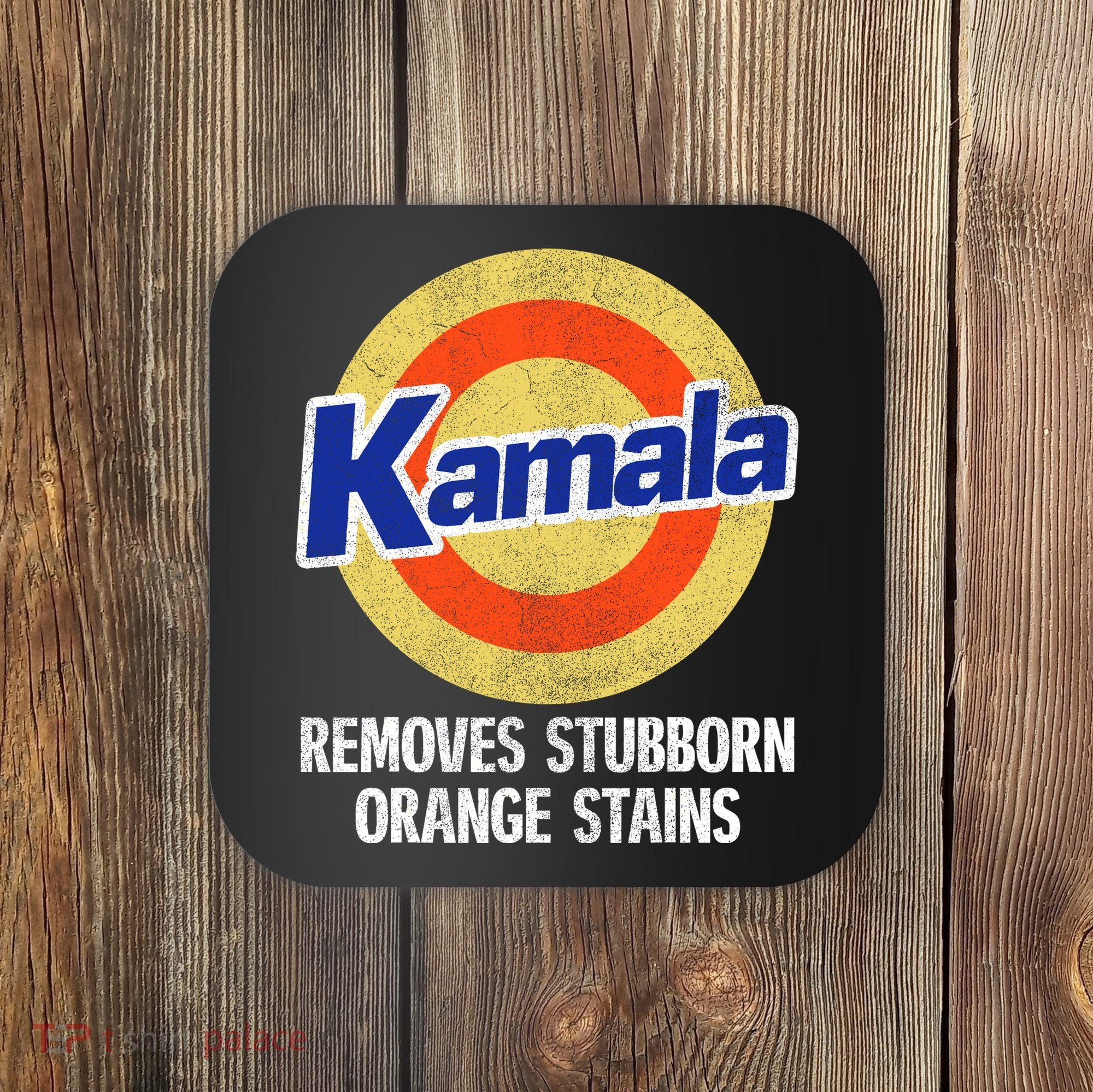 Kamala Removes Nasty Orange Stains Coaster