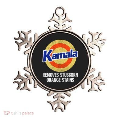 Kamala Removes Nasty Orange Stains Ornament