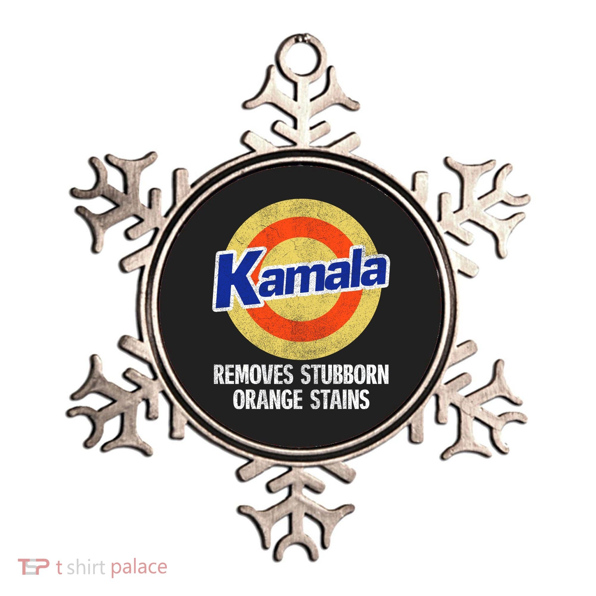 Kamala Removes Nasty Orange Stains Ornament