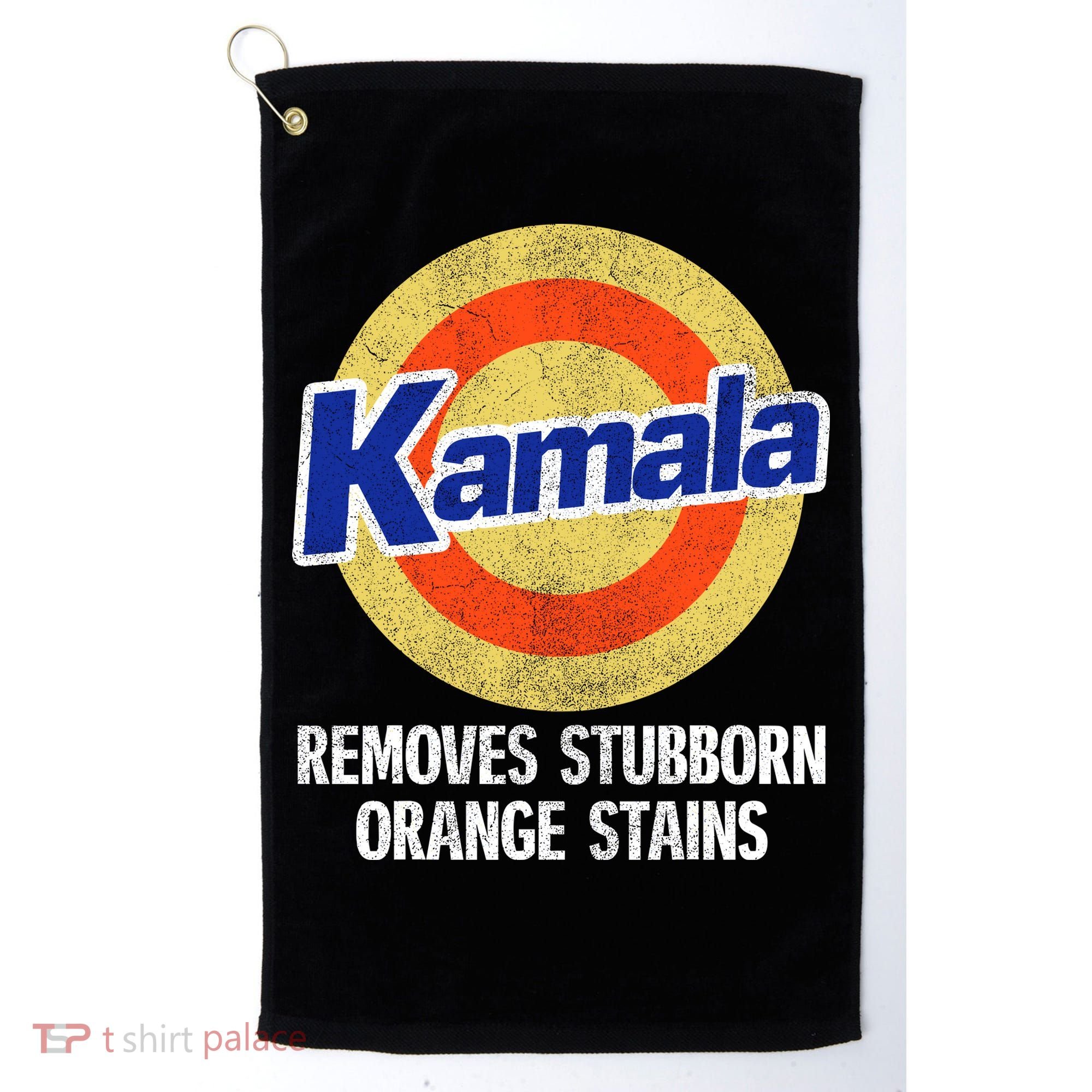 Kamala Removes Nasty Orange Stains Golf Towel