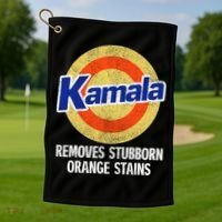 Kamala Removes Nasty Orange Stains Golf Towel thumb 1