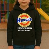 Kamala Removes Nasty Orange Stains Kids Hoodie thumb 3