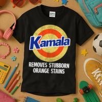 Kamala Removes Nasty Orange Stains Kids T-Shirt thumb 3