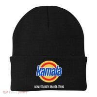 Kamala Removes Nasty Orange Stains Funny Beanie thumb 0