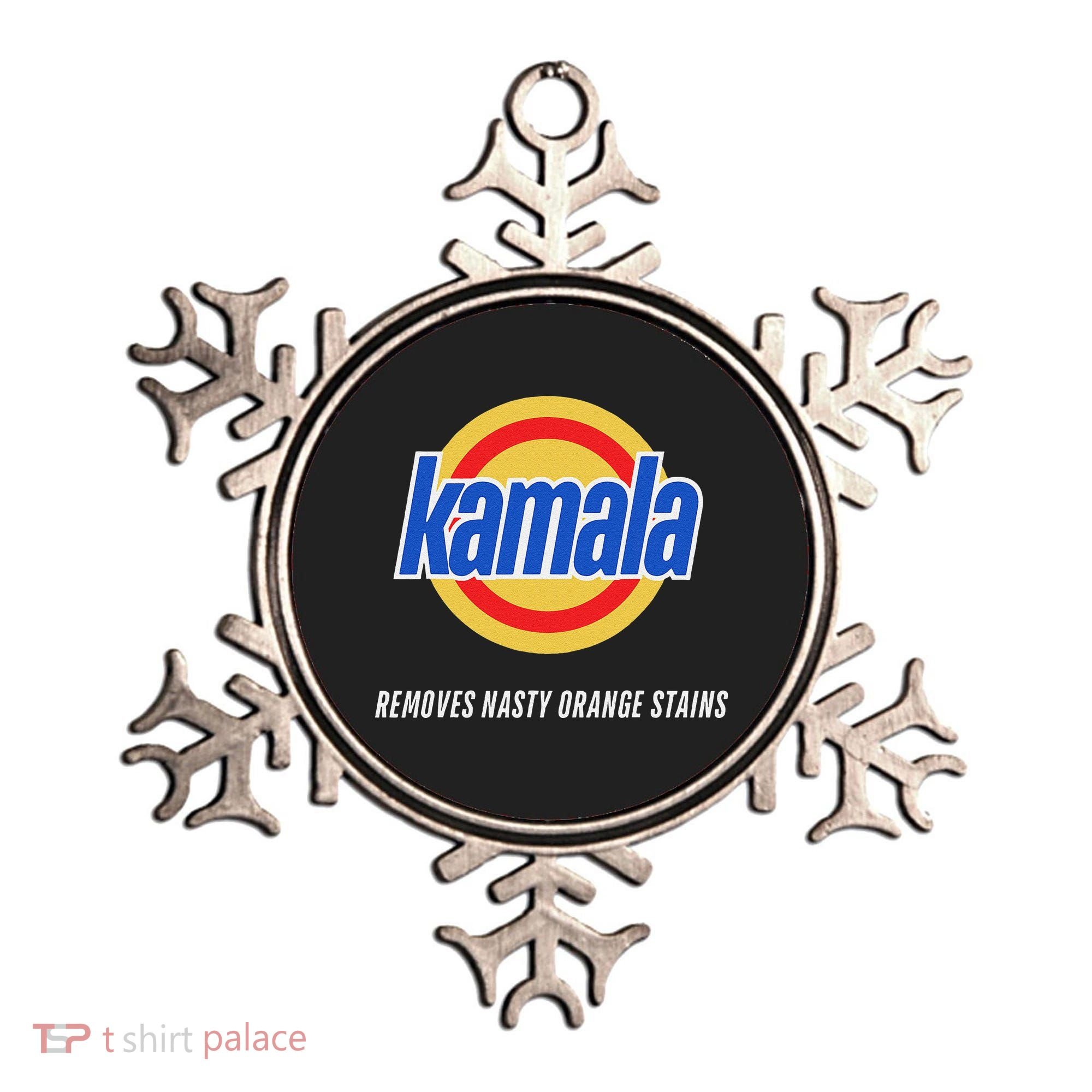 Kamala Removes Nasty Orange Stains Funny Ornament