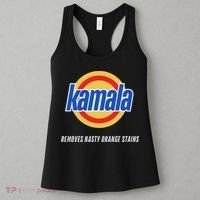 Kamala Removes Nasty Orange Stains Funny Women's Tank Top thumb 3