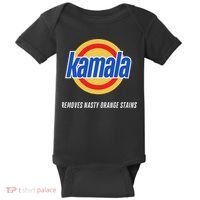 Kamala Removes Nasty Orange Stains Funny Baby Bodysuit thumb 0