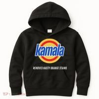 Kamala Removes Nasty Orange Stains Funny Kids Hoodie thumb 0
