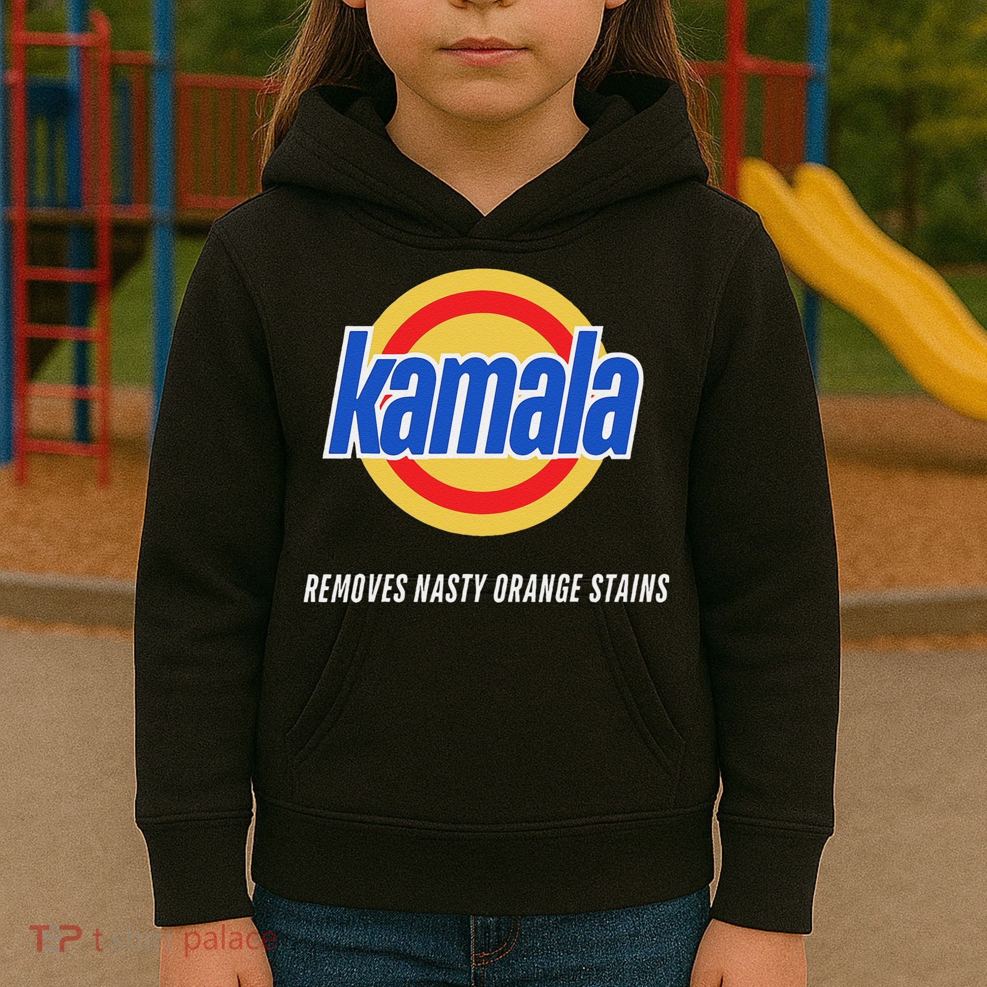 Kamala Removes Nasty Orange Stains Funny Kids Hoodie