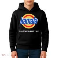 Kamala Removes Nasty Orange Stains Funny Kids Hoodie thumb 4