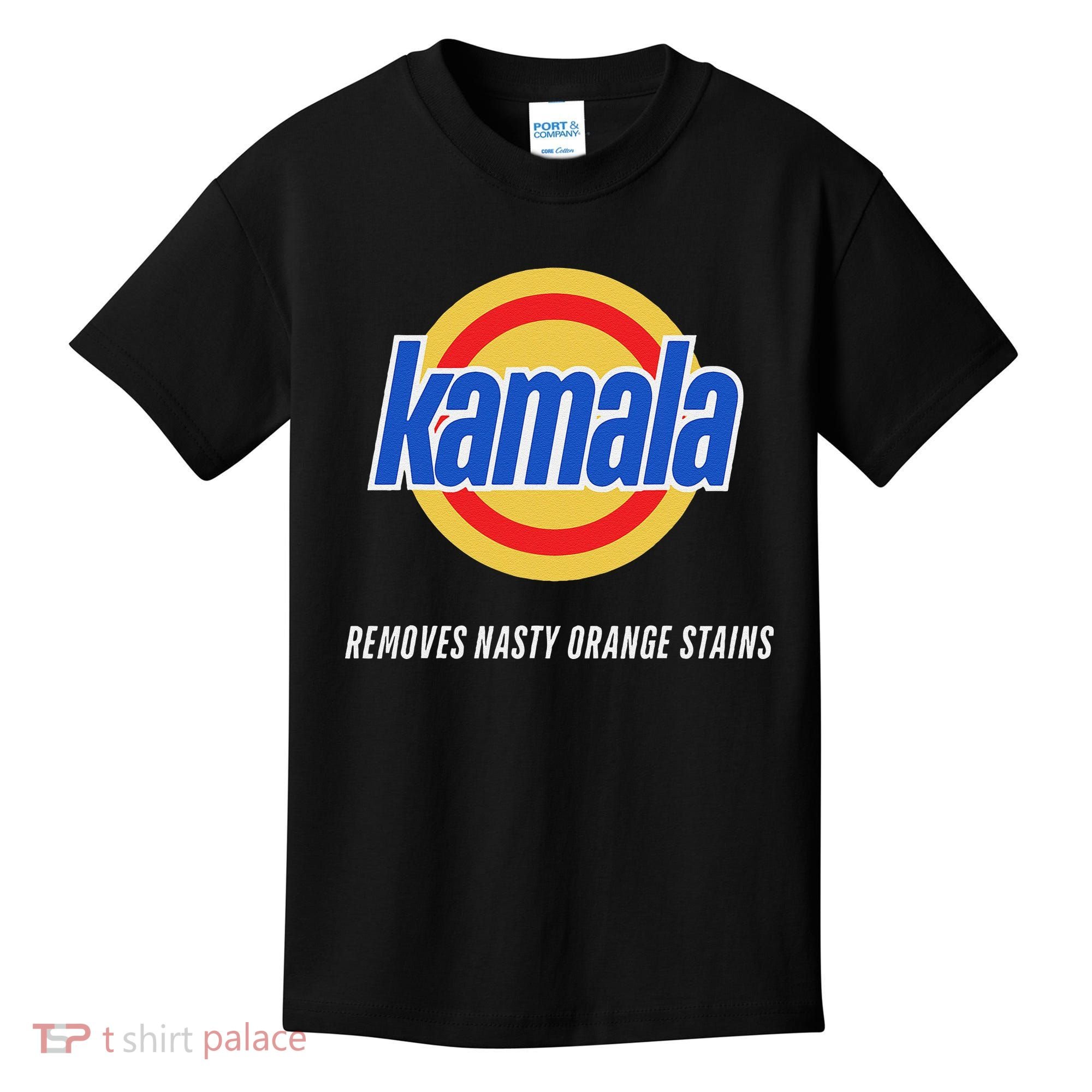 Kamala Removes Nasty Orange Stains Funny Kids T-Shirt