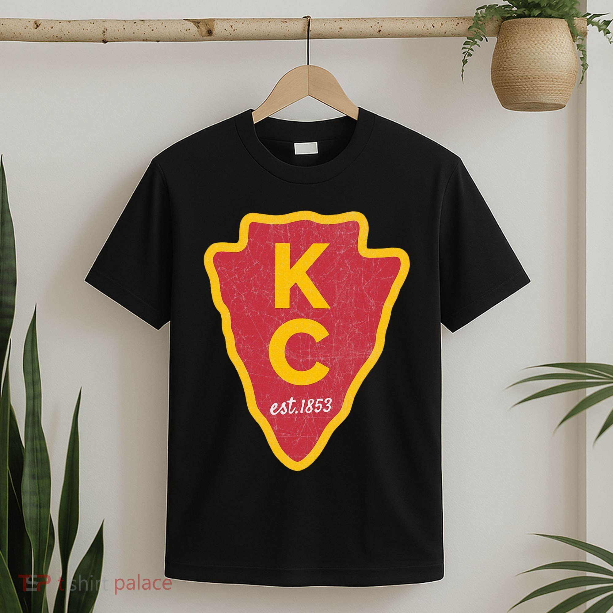 Kc Red Original Red Kansas City Kc Unique Est 1853 Kc Local T-Shirt