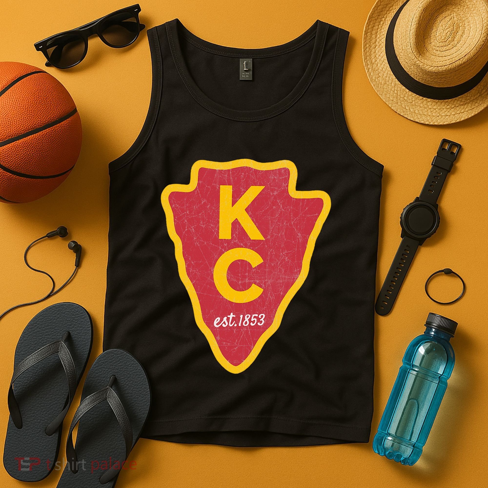 Kc Red Original Red Kansas City Kc Unique Est 1853 Kc Local Tank Top