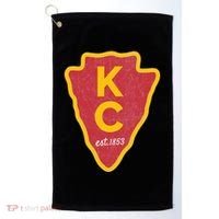 Kc Red Original Red Kansas City Kc Unique Est 1853 Kc Local Golf Towel thumb 0