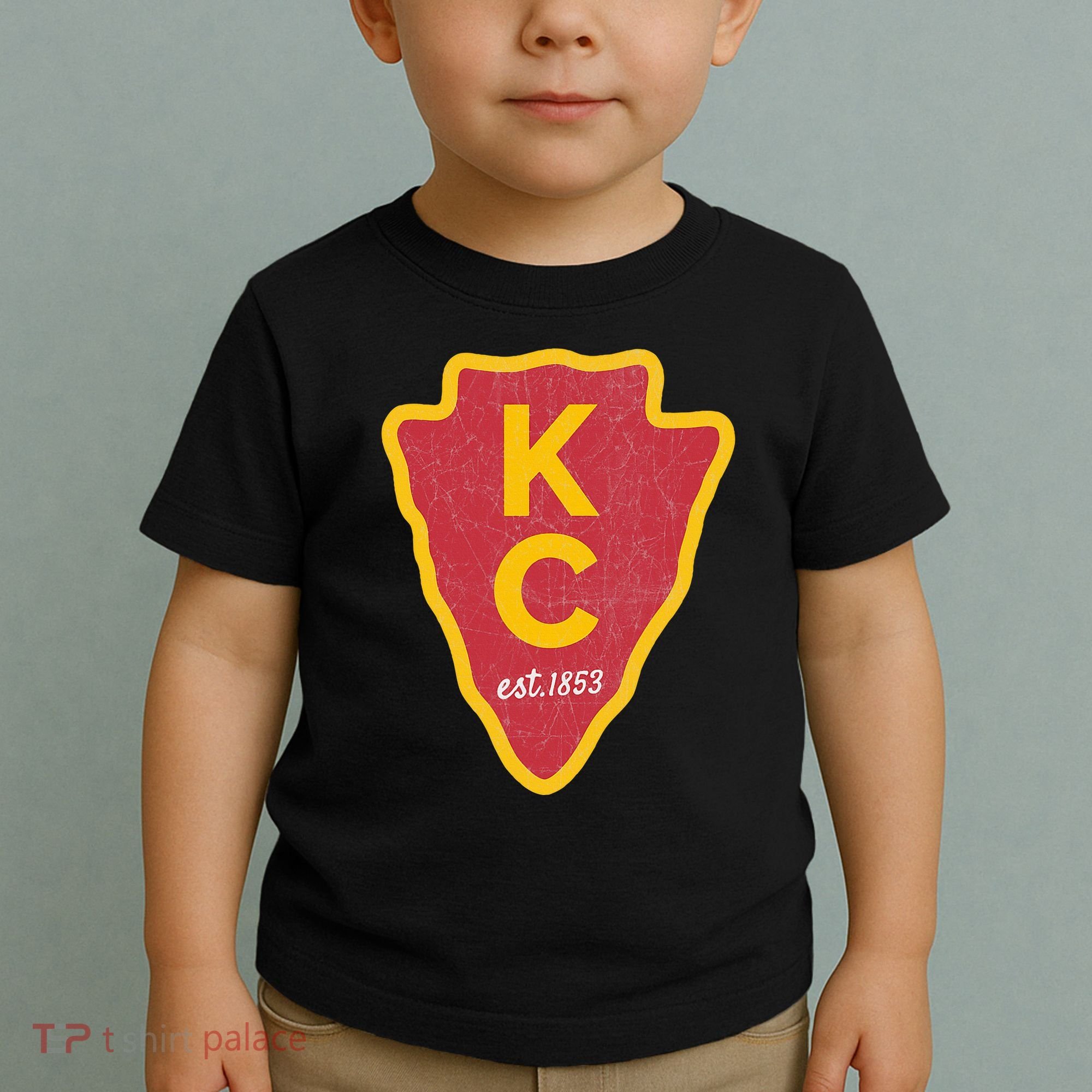 Kc Red Original Red Kansas City Kc Unique Est 1853 Kc Local Toddler T-Shirt