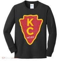 Kc Red Original Red Kansas City Kc Unique Est 1853 Kc Local Kids Long Sleeve Shirt thumb 0